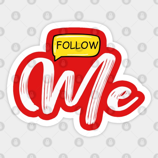 Follow Me Sticker by koolteas